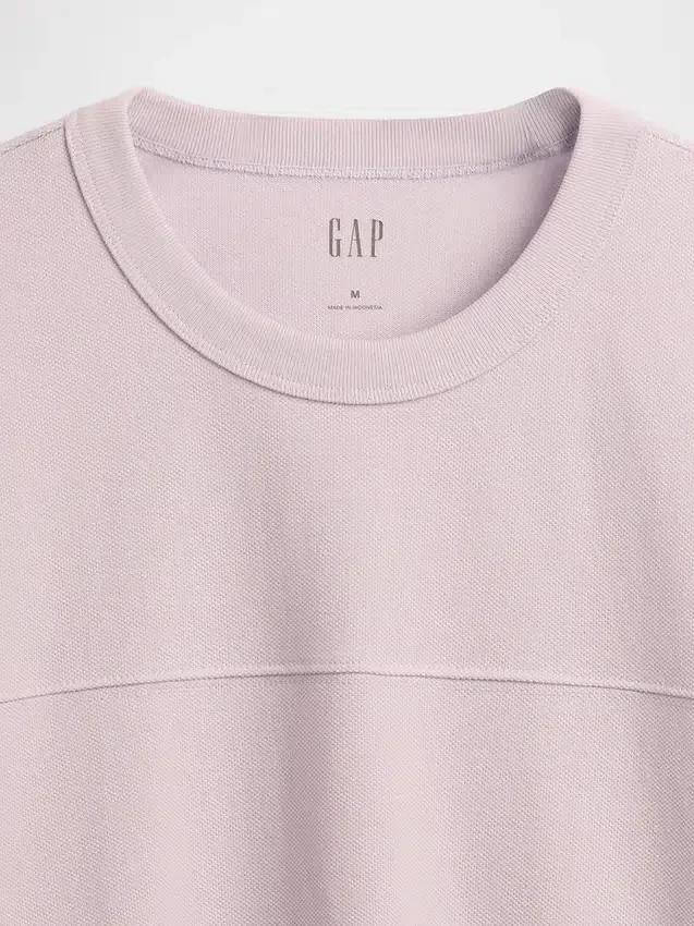 Camiseña holgada de piqué