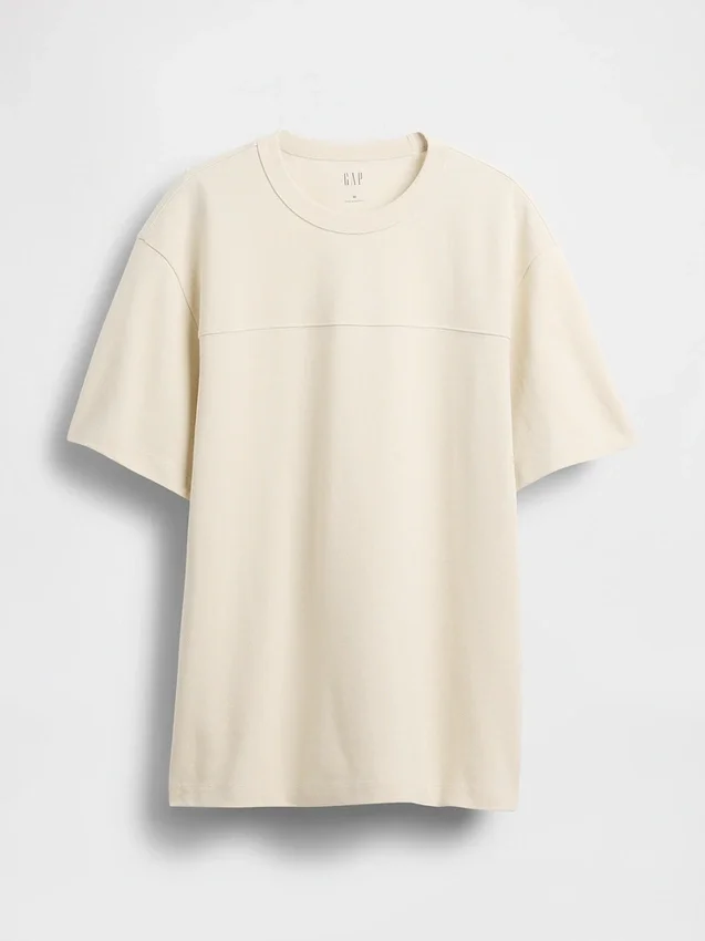 Camiseña holgada de piqué