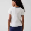 Camiseña infantil de canalé con bordados