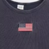 Camiseña infantil de canalé con bordados