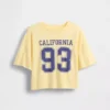 Camiseña oversize de corte cuadrado con logotipos de estados para niños