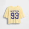 Camiseña oversize de corte cuadrado con logotipos de estados para niños