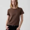 Camiseta 100 % algodón con efecto encogido auténtico