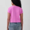 Camiseta 100 % algodón con efecto encogido auténtico
