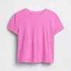 Camiseta 100 % algodón con efecto encogido auténtico