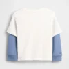 Camiseta 2 en 1 de tejido grueso para Bebé y Niño