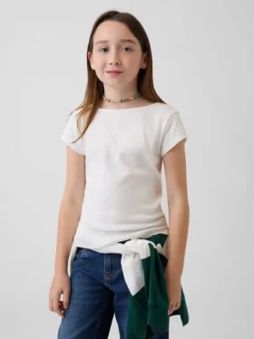 Camiseta ajustada de manga corta para niños