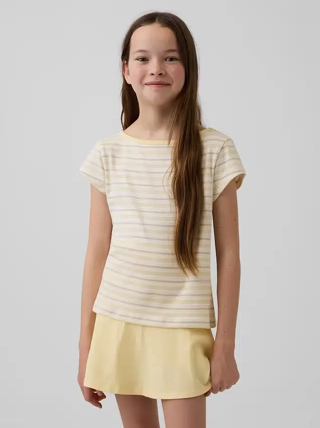 Camiseta ajustada de manga corta para niños
