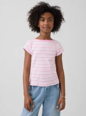 Camiseta ajustada de manga corta para niños
