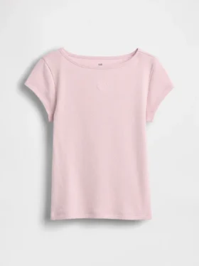 Camiseta ajustada de manga corta para niños