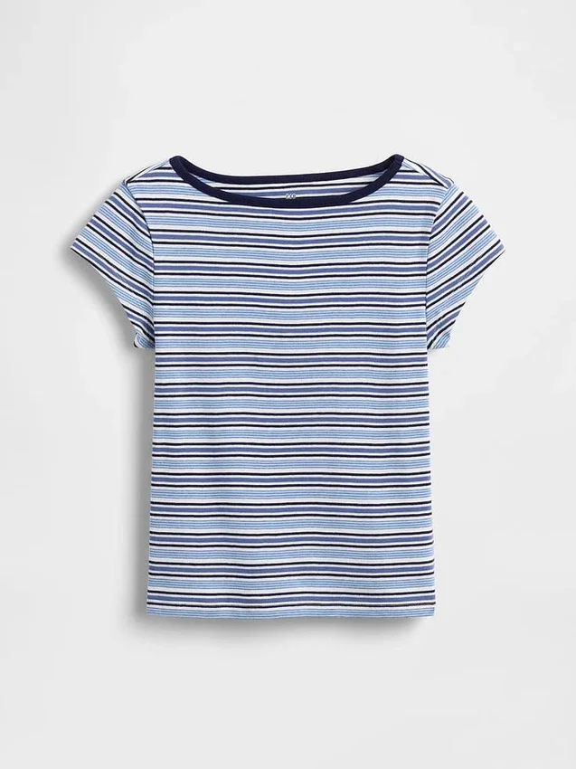 Camiseta ajustada de manga corta para niños