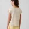 Camiseta ajustada de manga corta para niños