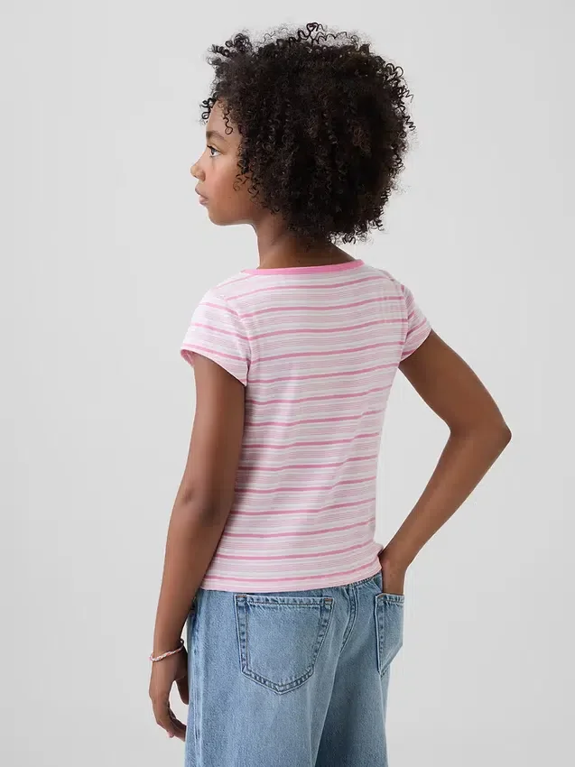 Camiseta ajustada de manga corta para niños