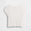 Camiseta ajustada de niño con canalé multicolor