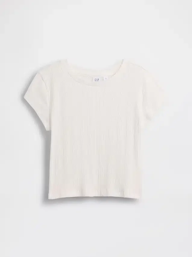 Camiseta ajustada de niño con canalé multicolor