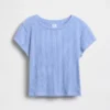 Camiseta ajustada de niño con canalé multicolor