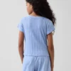 Camiseta ajustada de niño con canalé multicolor