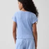 Camiseta ajustada de niño con canalé multicolor