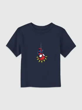 Camiseta clásica retro con diseño de Spider-Man para niños pequeños