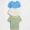 Camiseta con bolsillo para bebés y niños «Mix & Match» (paquete de 3)