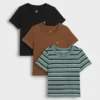Camiseta con bolsillo para bebés y niños «Mix & Match» (paquete de 3)