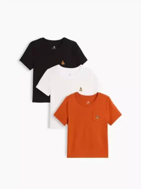 Camiseta con bolsillo para bebés y niños «Mix & Match» (paquete de 3)