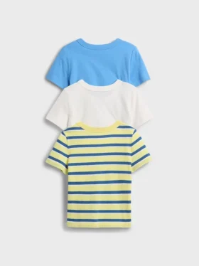 Camiseta con bolsillo para bebés y niños «Mix & Match» (paquete de 3)