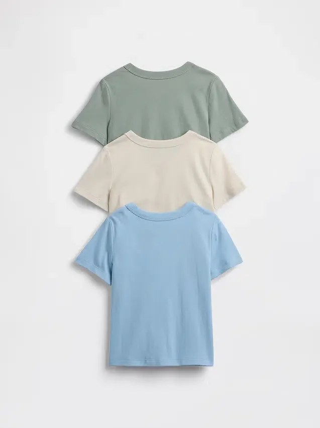 Camiseta con bolsillo para bebés y niños «Mix & Match» (paquete de 3)