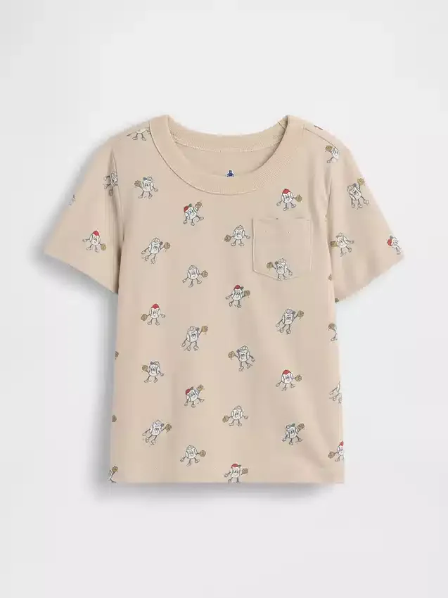 Camiseta con bolsillo para bebés y niños pequeños, combinable
