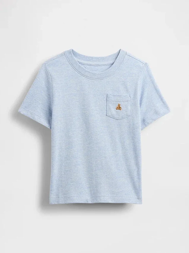 Camiseta con bolsillo para bebés y niños pequeños, combinable
