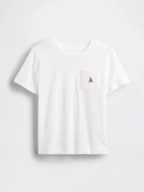 Camiseta con bolsillo para bebés y niños pequeños, combinable
