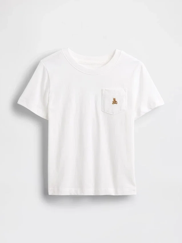 Camiseta con bolsillo para bebés y niños pequeños, combinable