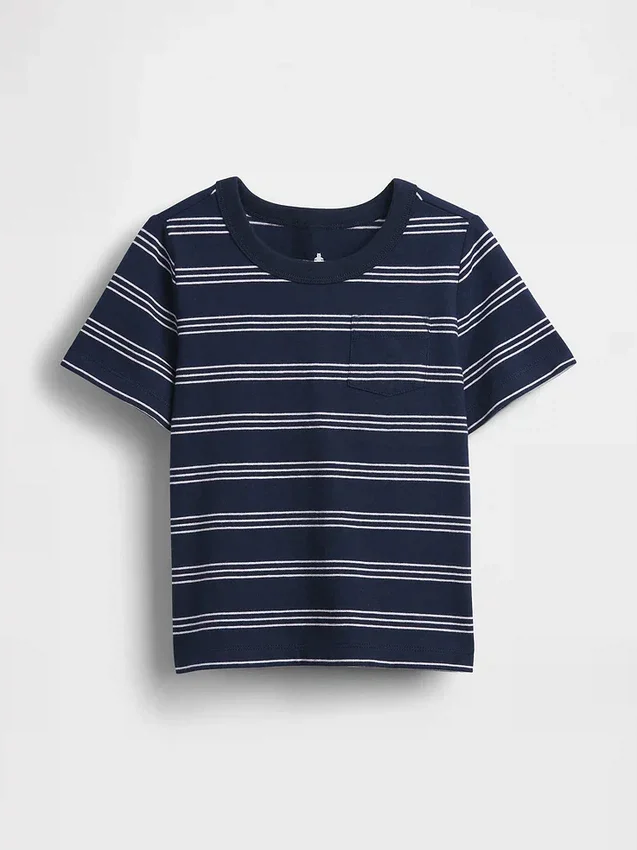 Camiseta con bolsillo para bebés y niños pequeños, combinable