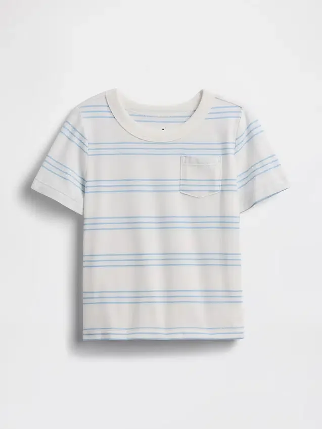 Camiseta con bolsillo para bebés y niños pequeños, combinable