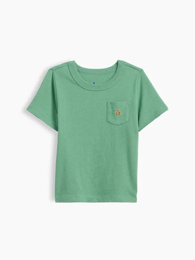 Camiseta con bolsillo para bebés y niños pequeños, combinable