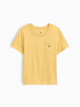 Camiseta con bolsillo para bebés y niños pequeños, combinable