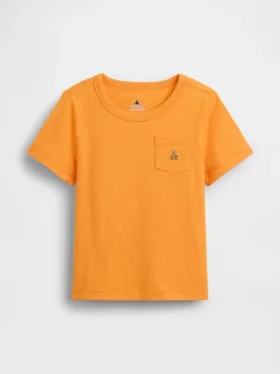 Camiseta con bolsillo para bebés y niños pequeños, combinable