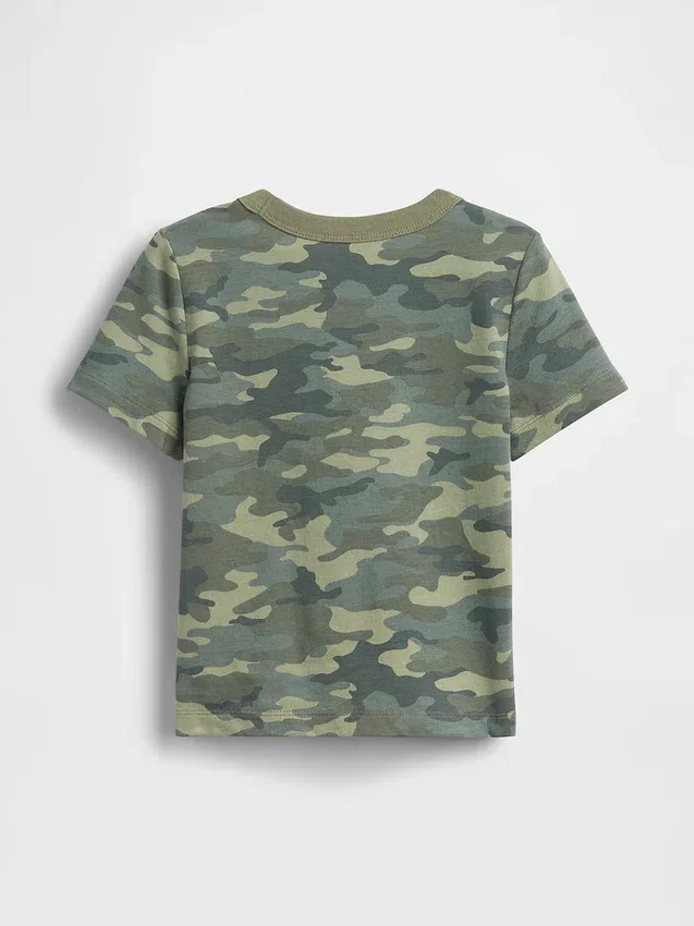 Camiseta con bolsillo para bebés y niños pequeños, combinable