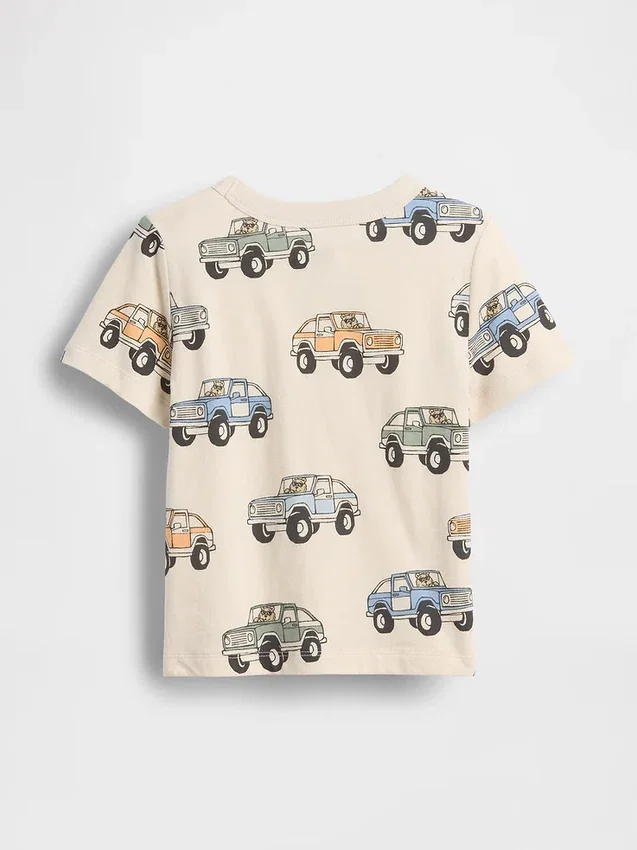 Camiseta con bolsillo para bebés y niños pequeños, combinable