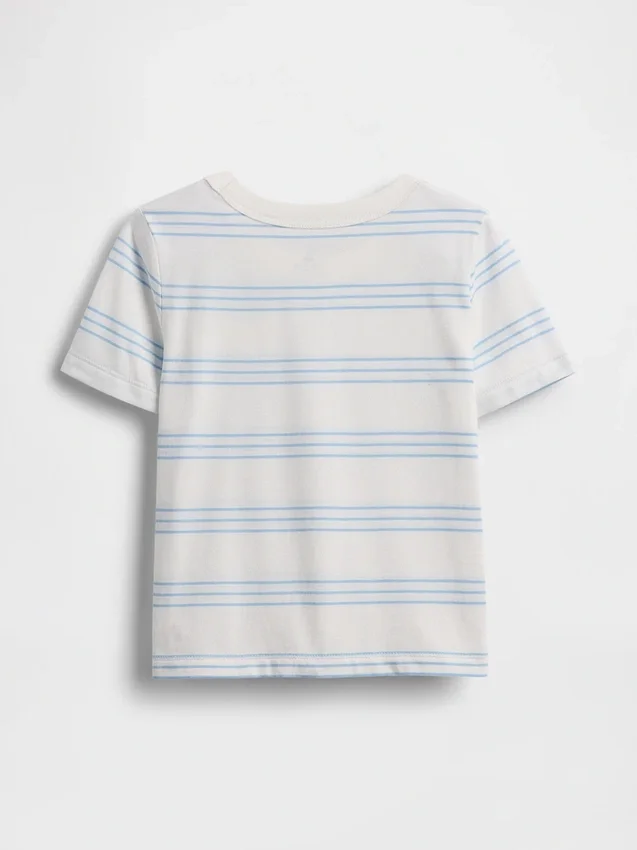 Camiseta con bolsillo para bebés y niños pequeños, combinable