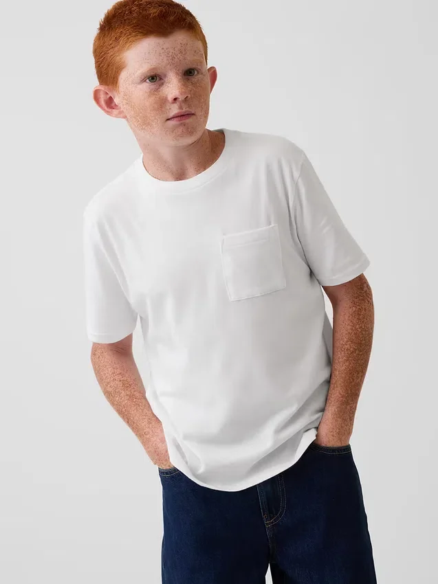 Camiseta con bolsillo para niños