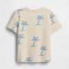 Camiseta con bolsillo y estampado combinable para bebés y niños