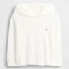 Camiseta con capucha de algodón orgánico para bebés y niños pequeños