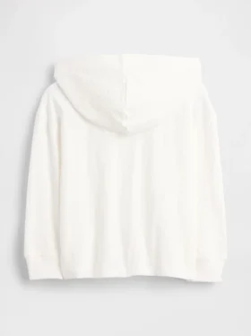 Camiseta con capucha de algodón orgánico para bebés y niños pequeños