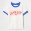 Camiseta con cuello redondo y ribete «Gap Baby and Child» para bebés y niños pequeños
