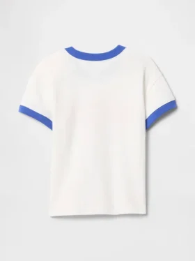 Camiseta con cuello redondo y ribete «Gap Baby and Child» para bebés y niños pequeños