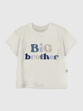 Camiseta con diseño «Big Brother» para niños pequeños