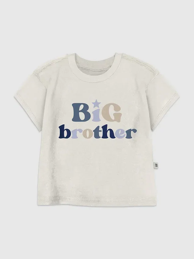 Camiseta con diseño «Big Brother» para niños pequeños