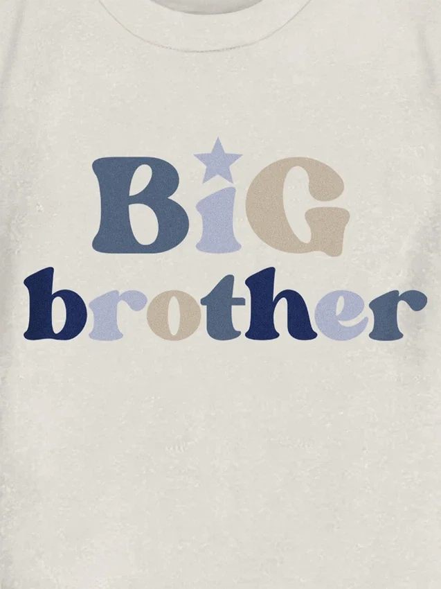 Camiseta con diseño «Big Brother» para niños pequeños