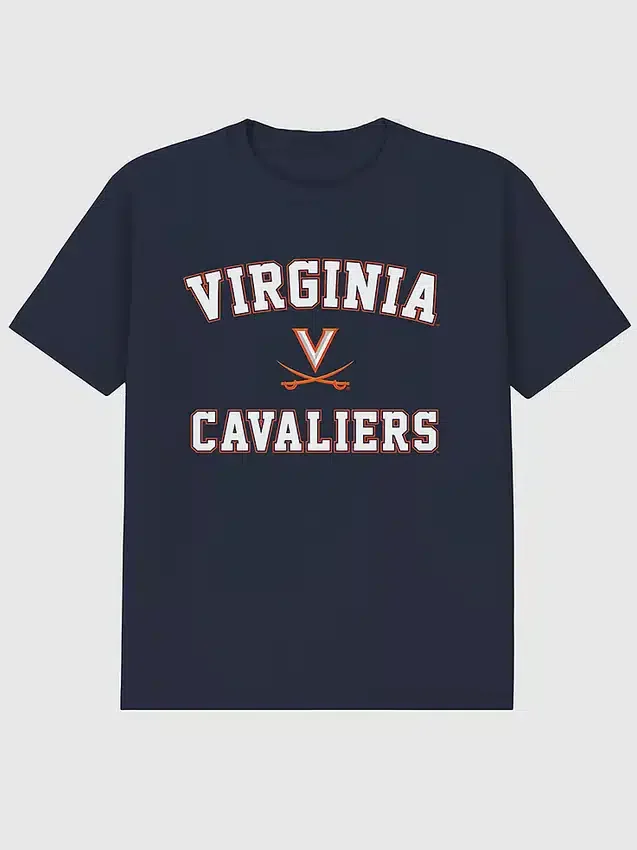 Camiseta con diseño clásico del campus de la Universidad de Virginia